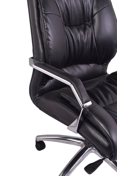 Lincoln Vintage Leather Adjustable Chair - Belon Black at online8 furniture store Auckland