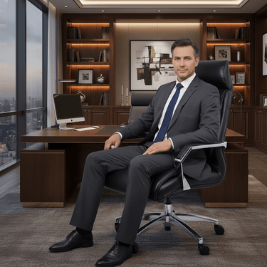 Lincoln Vintage Leather Adjustable Chair - Belon Black at online8 furniture store Auckland