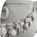 Lion Urn & Pedestal French Lime Wash at online8 furniture store Auckland