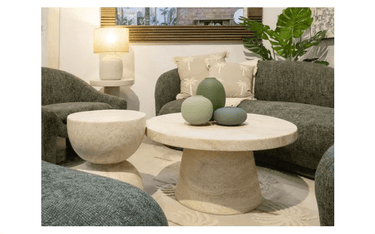 Liss Travertine Look Coffee Table at online8 furniture store Auckland