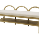 Lloyd Bench Seat with Shelf at Online8 Furniture Auckland NZ