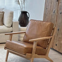 Lodge Leather Armchair - Camel at online8 furniture store Auckland