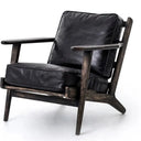Lodge Leather Armchair - Vintage Black at online8 furniture store Auckland