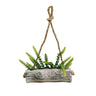 Log Cement Hanging Planter Small at online8 furniture store Auckland