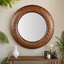 Lombardia Round Wall Mirror - 1100mm at online8 furniture store Auckland