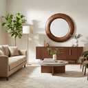 Lombardia Round Wall Mirror - 1100mm at online8 furniture store Auckland