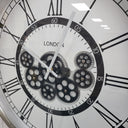 London Gear Wall Clock - White at online8 furniture store Auckland