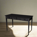 Long Island Desk with 3 Drawers - Black at online8 furniture store Auckland