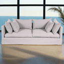 Long Island Slip Cover Sofa - Natural Linen at online8 furniture store Auckland