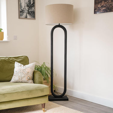 Loop Wooden Floor Lamp at Online8 Furniture Auckland NZ