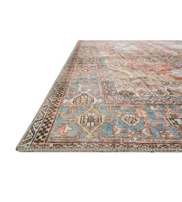 Loren Rug Terracotta/Sky | 152x229 at online8 furniture store Auckland