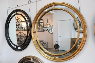 Lorenzo Round Wall Mirror 100cm at online8 furniture store Auckland