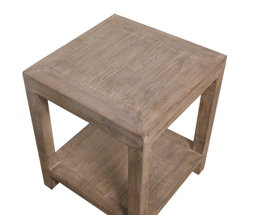 Lotus & Jade End Table - Pine at Online8 Furniture Auckland NZ