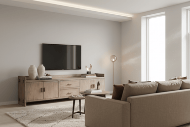 Lotus & Jade Entertainment Cabinet - Ash Wood at Online8 Furniture Auckland NZ
