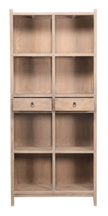 Lotus & Jade Tall Display Cabinet - Reclaimed Pine at Online8 Furniture Auckland NZ
