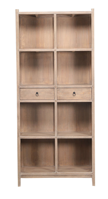 Lotus & Jade Tall Display Cabinet - Reclaimed Pine at Online8 Furniture Auckland NZ
