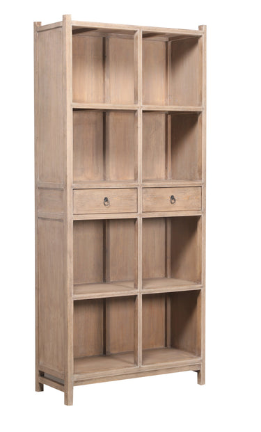 Lotus & Jade Tall Display Cabinet - Reclaimed Pine at Online8 Furniture Auckland NZ