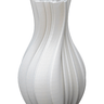 Louella White 3D Printed Ceramic Vase - Large at online8 furniture store Auckland