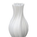 Louella White 3D Printed Ceramic Vase - Small at online8 furniture store Auckland