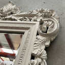 Louis Bevelled Ornate Wall Mirror - Antique White at Online8 Furniture Auckland NZ