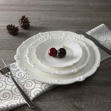 Louis Crown Ceramic Dinner Plate - 30cm at Online8 Furniture Auckland NZ