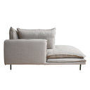 Louis Slipcover Chaise Day Bed in relaxed grey with allergy-free silicon-fibre cushions