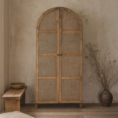 Louise Old Elm Arched Cabinet at Online8 Furniture Auckland NZ