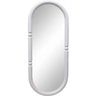 Lourve Wooden Mirror - Matt White at online8 furniture store Auckland