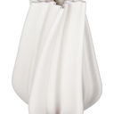 Lowri White 3D Printed Ceramic Vase - Large at online8 furniture store Auckland
