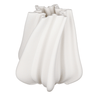 Lowri White 3D Printed Ceramic Vase - Small at online8 furniture store Auckland