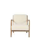 Luca Occasional Chair | Cream &amp; Washed Oak at Online8 Furniture Auckland NZ