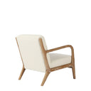 Luca Occasional Chair | Cream &amp; Washed Oak at Online8 Furniture Auckland NZ