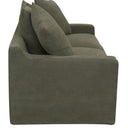 Lucca 2 Seater Slip Cover Sofa - Olive at Online8 Furniture Auckland NZ