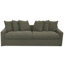 Lucca 3 Seater Slip Cover Sofa - Olive at Online8 Furniture Auckland NZ