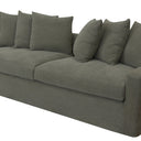 Lucca 3 Seater Slip Cover Sofa - Olive at Online8 Furniture Auckland NZ