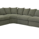 Lucca Modular Slip Cover Lounge Suite - Olive at Online8 Furniture Auckland NZ