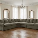 Lucca Modular Slip Cover Lounge Suite - Olive at Online8 Furniture Auckland NZ