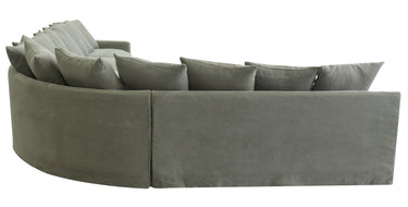 Lucca Right 2 Seater - Olive at online8 furniture store Auckland