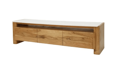 Lucia Acacia & Marble Media Unit at online8 furniture store Auckland
