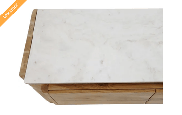 Lucia Acacia & Marble Media Unit at online8 furniture store Auckland