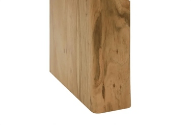 Lucia Acacia & Marble Side Table - Oak Finish at online8 furniture store Auckland