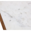 Lucia Acacia & Marble Side Table - Oak Finish at online8 furniture store Auckland