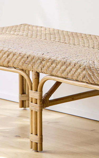 Luis Rattan Bench – Sika Design at Online8 Furniture Auckland NZ