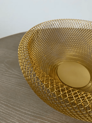 Luma Fruit Bowl - Gold at online8 furniture store Auckland