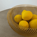 Luma Fruit Bowl - Gold at online8 furniture store Auckland