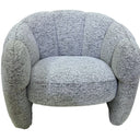 Luna Accent Chair - White & Black at online8 furniture store Auckland