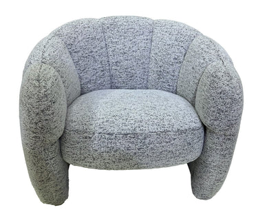 Luna Accent Chair - White & Black at online8 furniture store Auckland