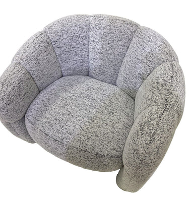 Luna Accent Chair - White & Black at online8 furniture store Auckland