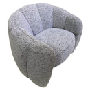 Luna Accent Chair - White & Black at online8 furniture store Auckland