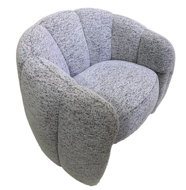 Luna Accent Chair - White & Black at online8 furniture store Auckland